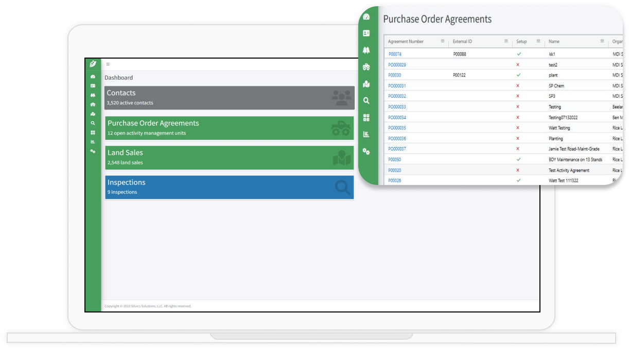 view of Office program on computer screen