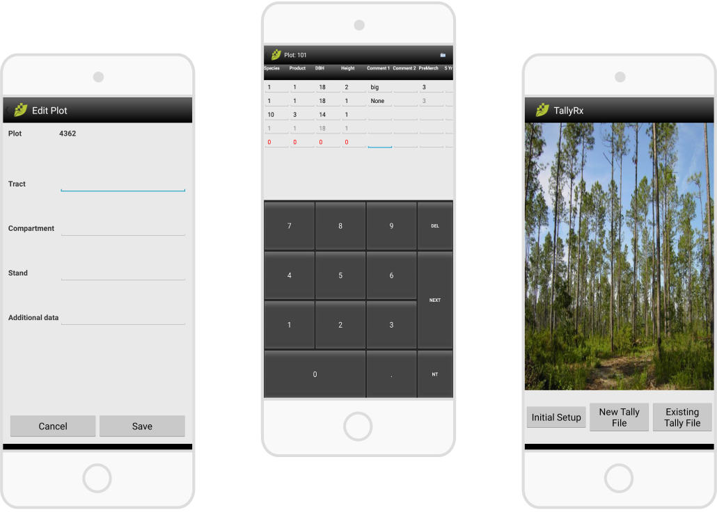 mobile phone screenshots of Tally app